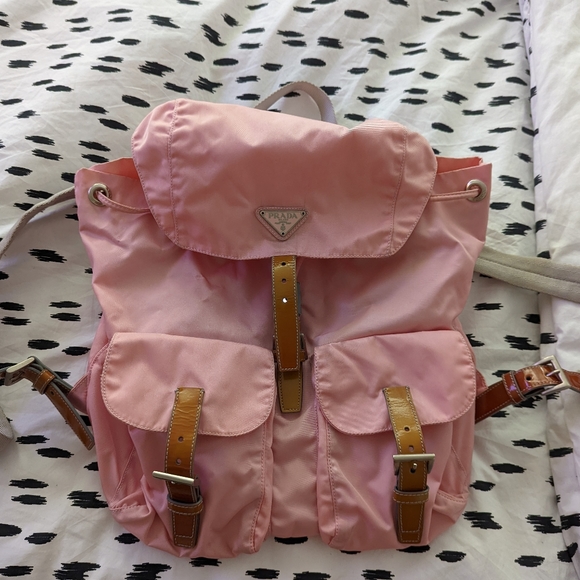Prada Handbags - Prada vintage Pink nylon backpack